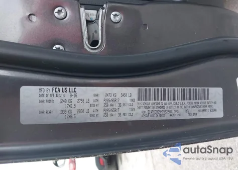 2016 Dodge Journey R/T z USA, uszkodzony, nr VIN 3C4PDDEG2GT140774